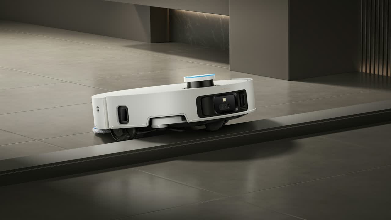 Wischmopp auf einem gefliesten Boden